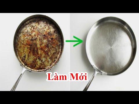 Video Cách Làm Mới Cái Chảo Cũ Bị Cháy Khét Thành Chảo Mới /... - youtube