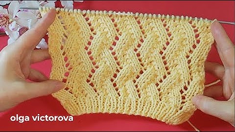 НЕУЛОВИМЫЙ МАНЯЩИЙ ЗИГЗАГ  АЖУРНЫЙ УЗОР, схема 1046 Узоры спицами KNITTING PATTERN