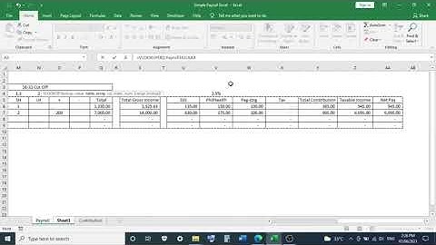 Making Payroll Using Microsoft Excel Philippines Part2