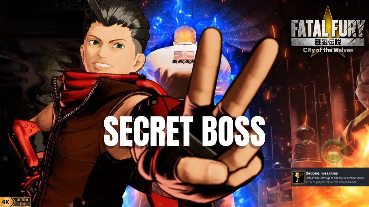 Хокутомару против Кошмарных гусей — Секретный босс аркад | Роковая ярость: Город волков (4K)