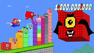 Number 1 vs Most Biggest 1 BILLION Blocks in Mario Maze!