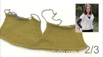 How to decrease to a V-neck