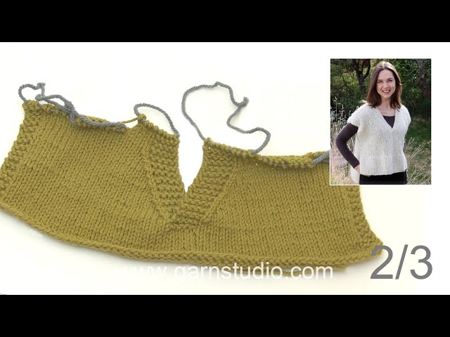 How to decrease to a V-neck - YouTube