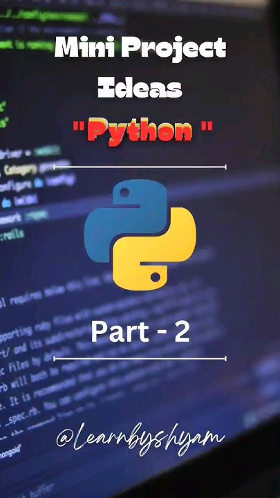 Python Mini Project List Part 2 #shorts #python - YouTube