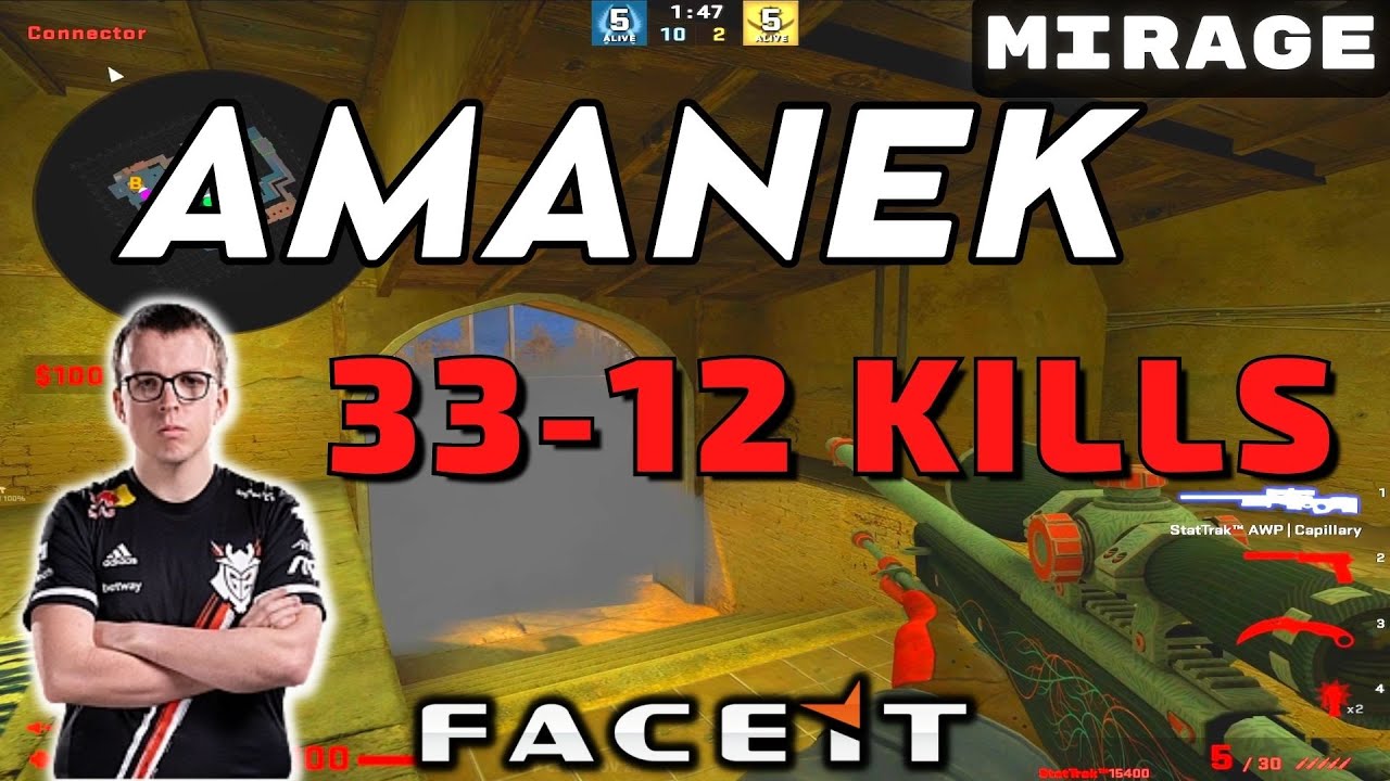 CSGO POV AMANEK (33-12) Mirage 𝙒𝙞𝙣 (16-8) / Faceit 21.11.2022 - YouTube