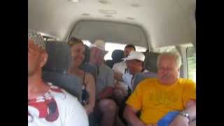 Russian tourists in Cyprus sing Katyusha by Ksenia Angel on the bus tour operator 