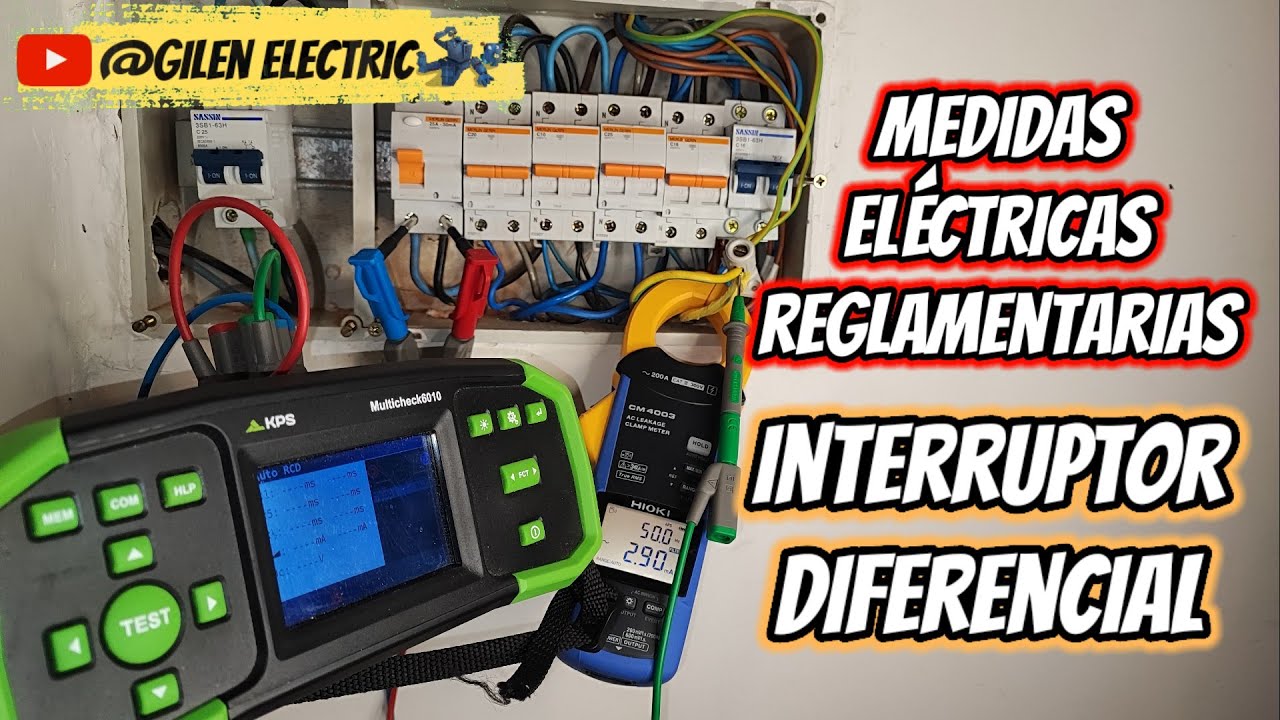 Prueba de salto de interruptor diferencial. Medidas eléctricas reglamentarias. Equipo Multifunción