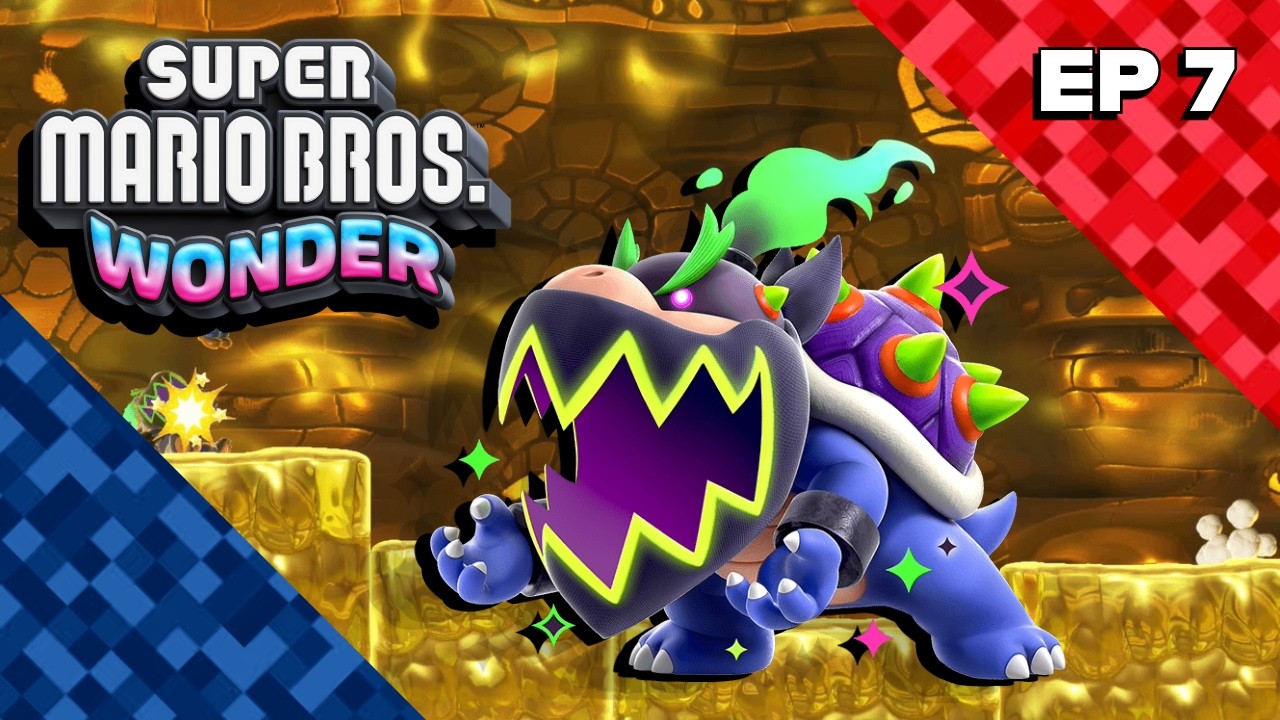 Completing World 2 Fluff Puff Peaks in Super Mario Bros Wonder (Ep 7)