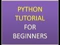 Python Tutorial For Beginners