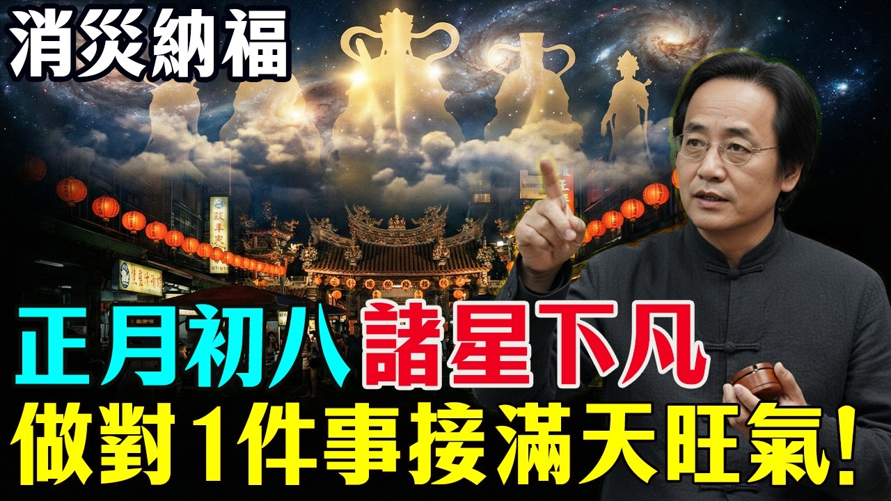 倪海廈：正月初八「順星節」，接滿天星辰旺氣！做錯了，家裡的福氣直接漏光！#正月初八 #谷日節 #順星節 #倪師 #風水 #財運 #開工禁忌 #過年習俗  #心念放生