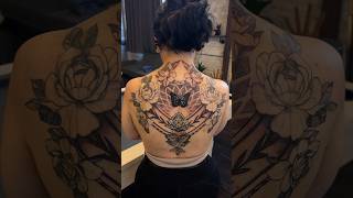 Covering back acne with tattoos!