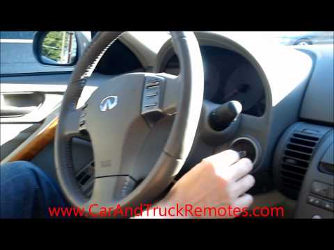 How to program Infiniti Keyless Entry Remote Keyfob Replacement Programming