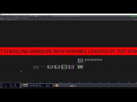 Scrolling Text Marquee using any number of characters | TouchDesigner Tutorial