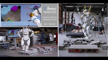 Valkyrie Autonomously Crossing Stepping Stones