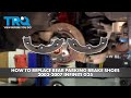 How to Replace Rear Parking Brake Shoes 2003-2007 Infiniti G35