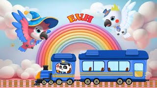🚂Super Panda and Super Train | Super Train | Nursery Rhymes | Kids Songs | BabyBu