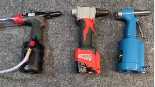 Rivet Gun Review - Milwaukee M12, Proset XT2, Harbor Freight