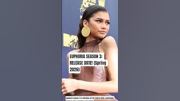 Euphoria Season 3 is officially set for Spring 2026, confirming Zendaya and a massive cast return!