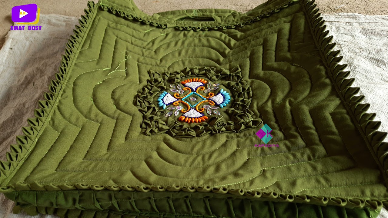 થેલા ની ડીઝાઇન Shopping Bags | make Handmade bag થેલા બનાવવાની રીત Make Shopping bags dijaen 5