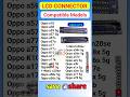 #shorts mobile lcd conector universal compatible models list