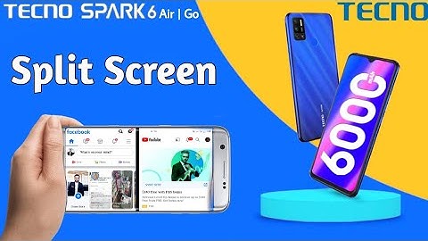 How to split screen in Tecno Spark 6 Air | How to split screen on Tecno Spark 6 Go