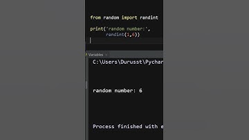 How to generate a random number between 1 and 6 in python #Shorts