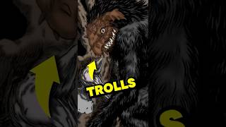 Guts vs A Tribe of Man Eating Trolls 😳 #animeanxiety #berserk