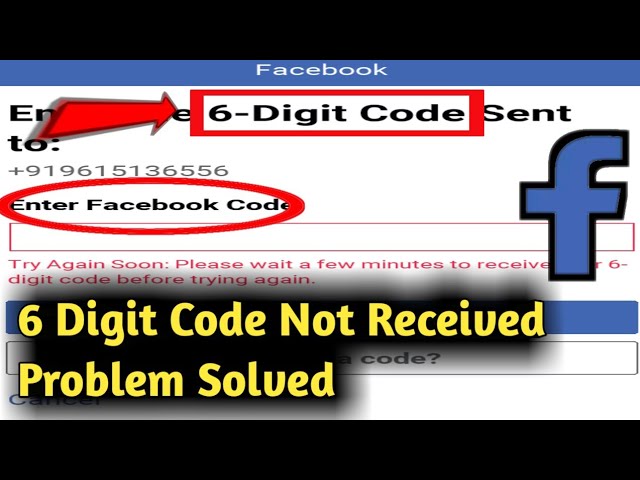 Fix Facebook 6 Digit Code Not Received Problem Solved Messenger 6 Digit Not Coming Received Fixed Youtube
