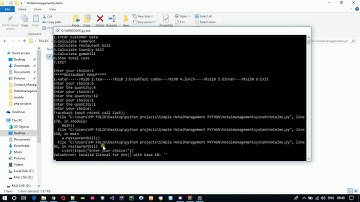Hotel Management System Project in Python