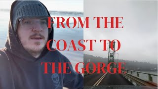Driving time lapse from the Oregon coast to the Columbia River Gorge