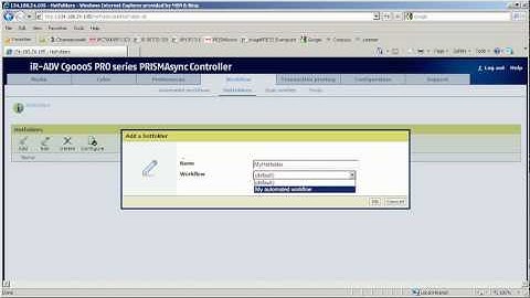 Creating hot folders | Océ PRISMAsync know hows