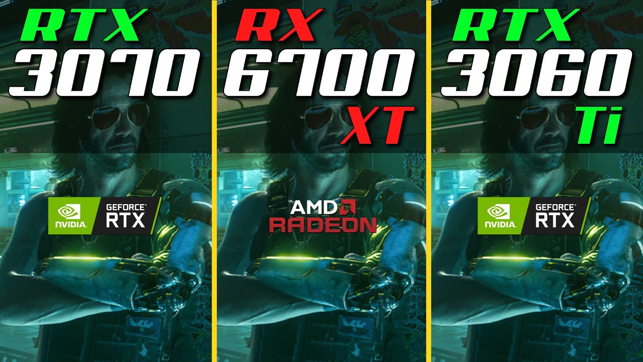 Rx 6700 Xt Vs Rtx 3070 Vs Rtx 3060 Ti Youtube