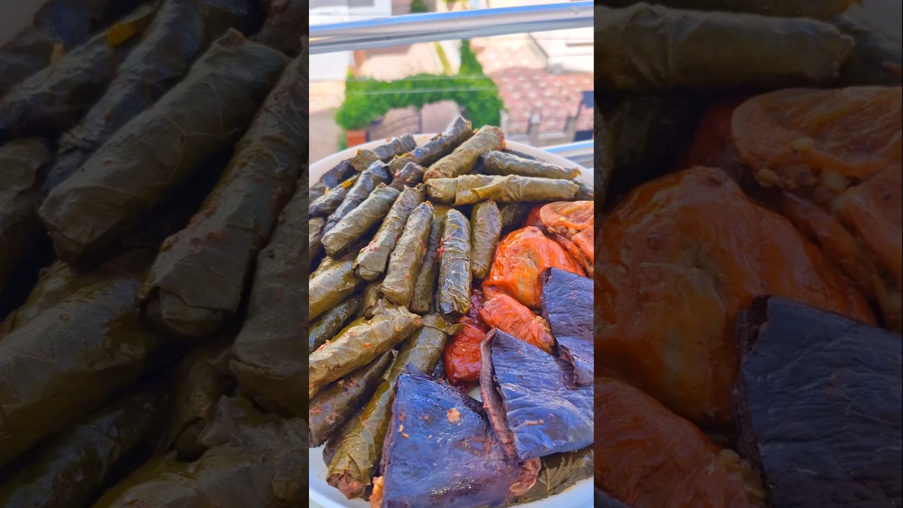 Tek Tencerede Yaprak Sarması, Patlıcan Dolması, Biber Dolması 👌💯 Tarifi Ekli 👇