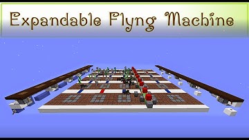 Two-way Expandable Flying Machine: Simple to build and inexpensive | Minecraft 1.8+