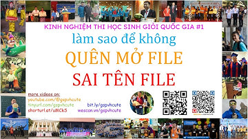 VOI TIP #1: làm sao để không sai tên file?