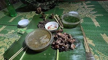 #758. Bezoek vallen en kook ontbijt, avontuur in het bos