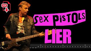 The Sex Pistols - Liar (🔴Bass Tabs | Notation) @ChamisBass #thesexpistolsbass