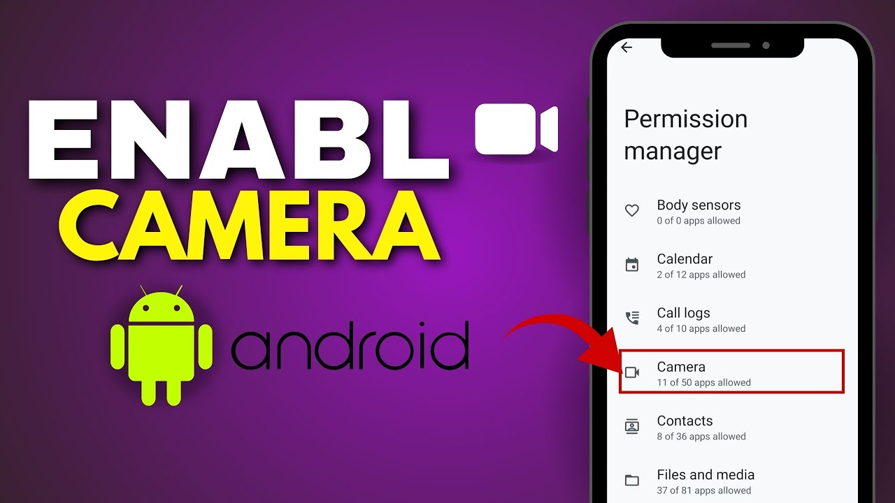 how to enable camera permissions for apps on android | activate your ...