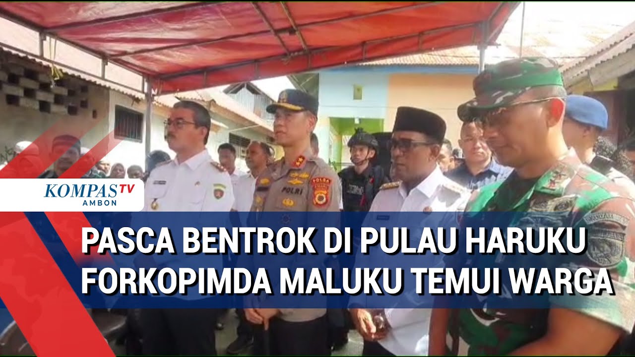 Pasca Bentrok di Pulau Haruku, Forkopimda Maluku Temui Warga