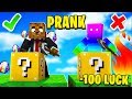 CLASSIC LUCKY BLOCK PRANK - MINECRAFT MODDED MINIGAMES! | JeromeASF