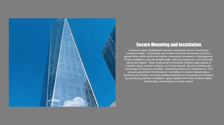 Vista Glass - Glass Replacement Firms Expand Advanced Safety Measures