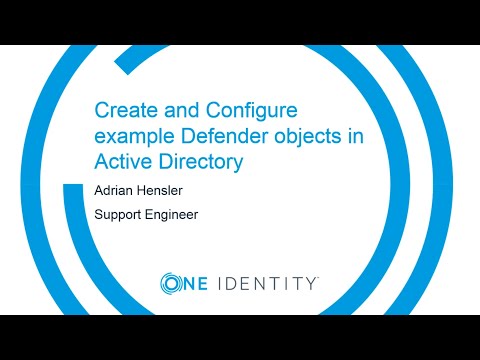 Create and Configure Defender objects in Active Directory