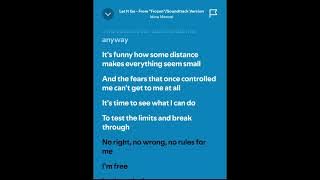 Lyrics Let It Go - from frozen Idina Menzel (@shellatashyaaeliany1982 )