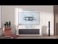 Pipishell pilf3 large full motion tv wall mount  ultimate flexibility for larger tvs