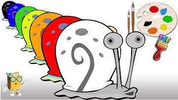 SpongeBob SquarePants - Learn the colors with Gary #SpongeBobSquarePants #gary #video