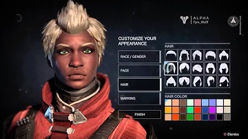 Destiny Character Creation (First Look Alpha)