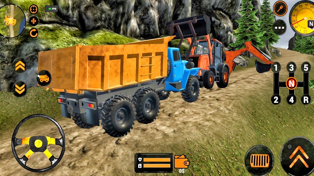 Backhoe Loader JCB Simulator Gameplay - Indian Vehicles JCB Truck Driving - Android Gameplay 