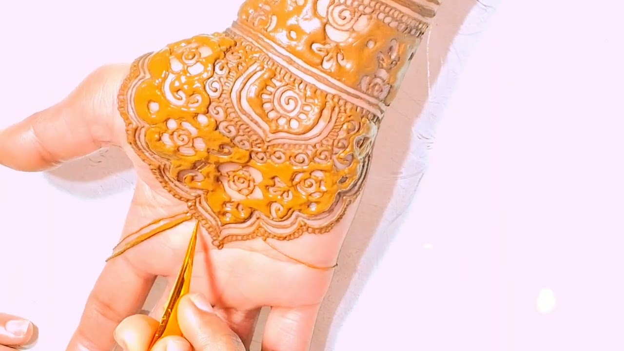 🥰Beautiful design 🌿final part🌿🥰full tutorial step-by-step #mehndi #mehndidesign #bridalmehndi