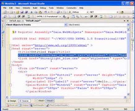 Gaia Ajax Widgets - A Minimalistic Tutorial