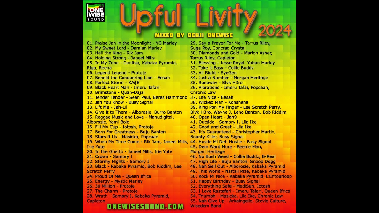 One Wise Sound   Upful Livity  2024 Rootsy Dancehall Mix